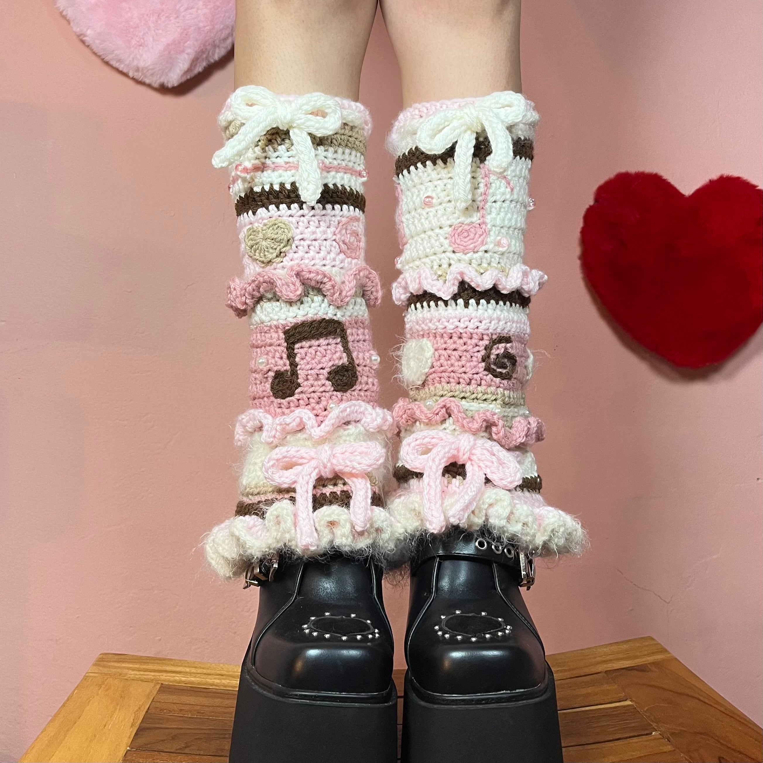 Love Note Flared Leg Warmers