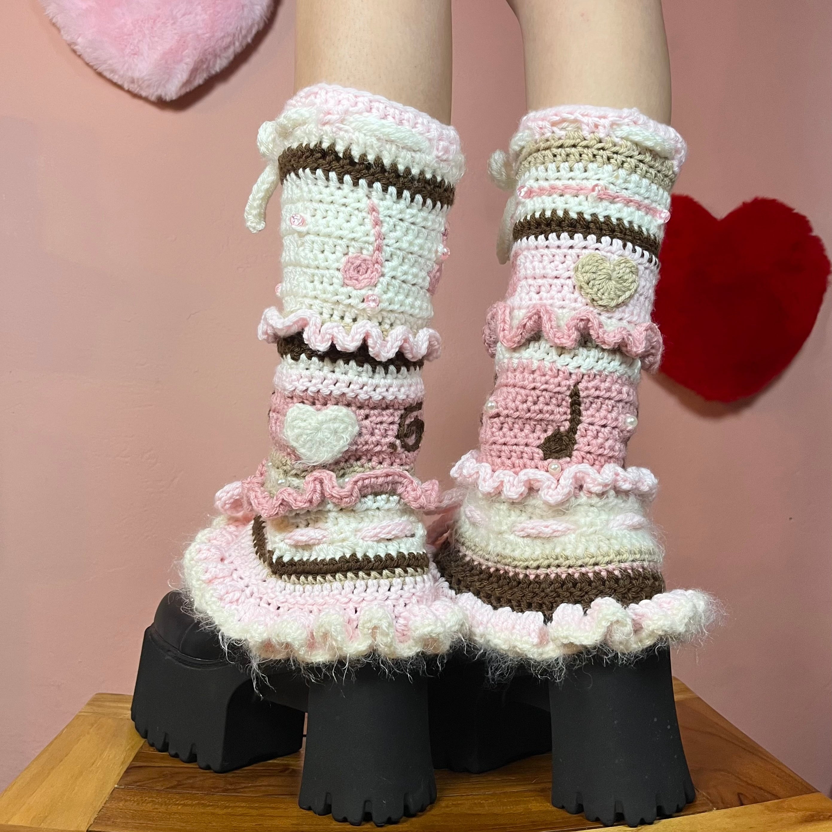 Love Note Flared Leg Warmers