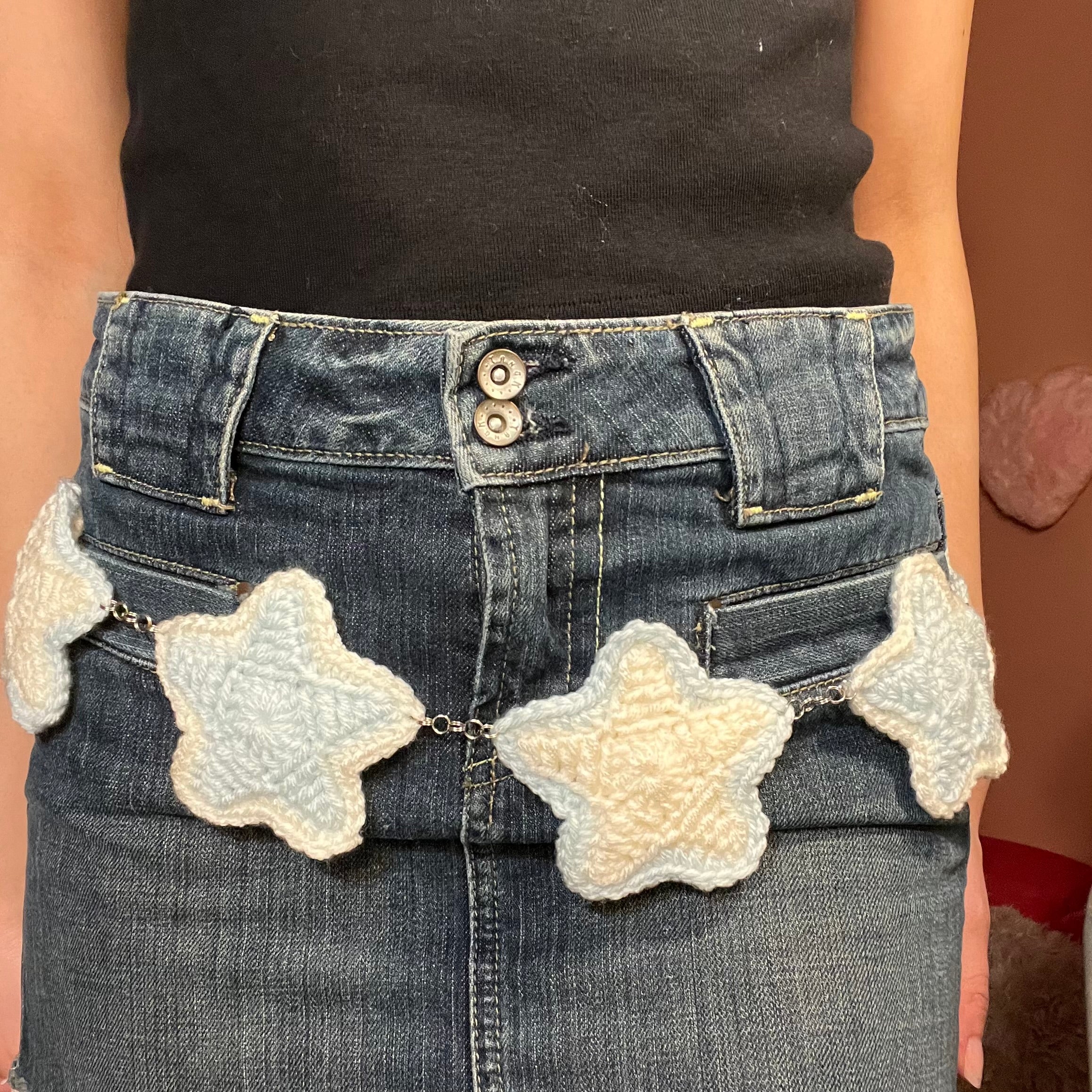 Stardust Belt (Baby Blue/Cream)