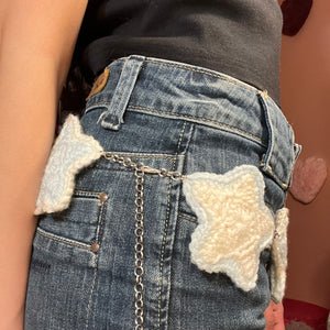 Stardust Belt (Baby Blue/Cream)