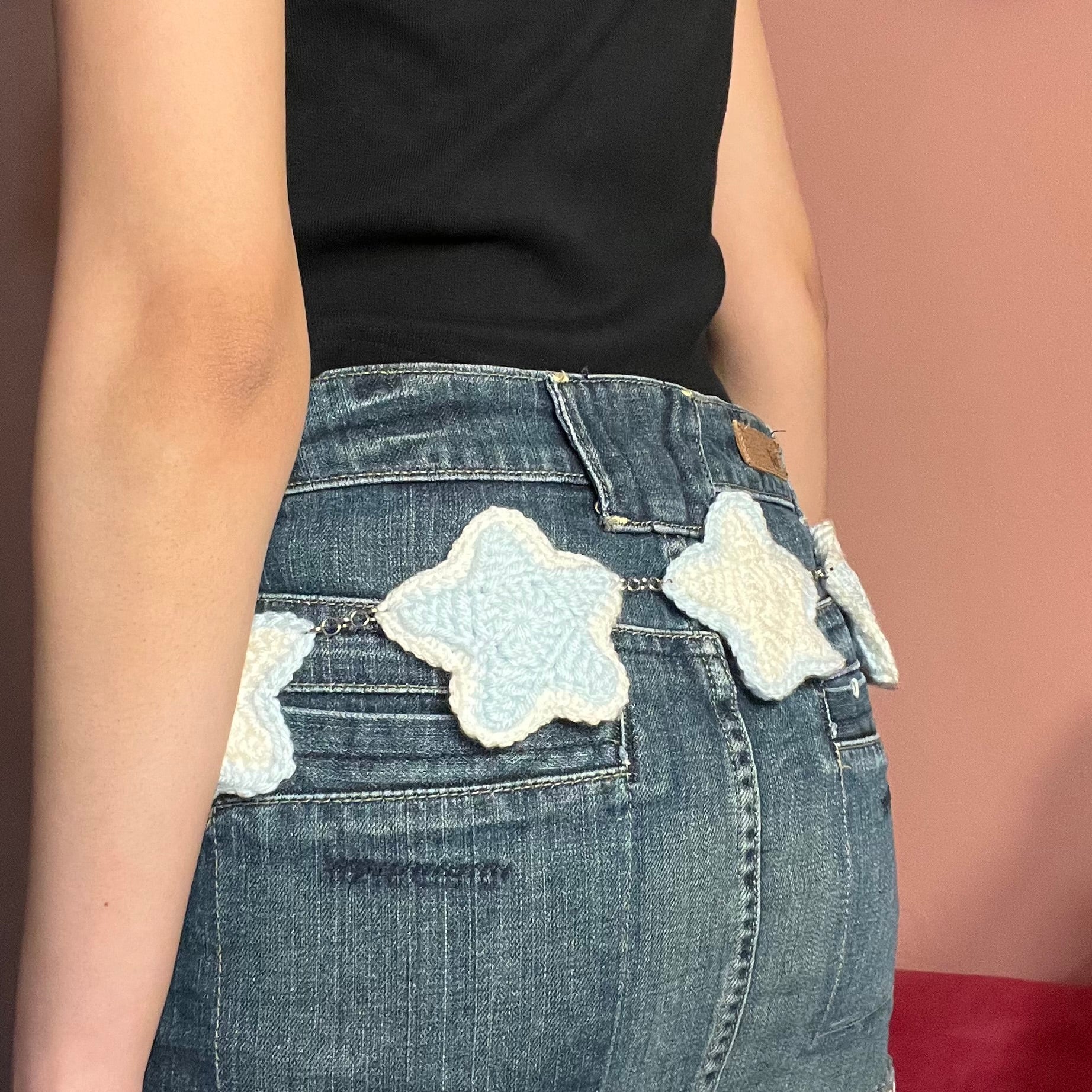 Stardust Belt (Baby Blue/Cream)