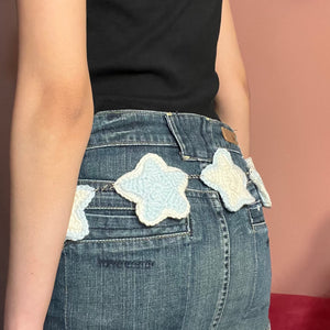 Stardust Belt (Baby Blue/Cream)