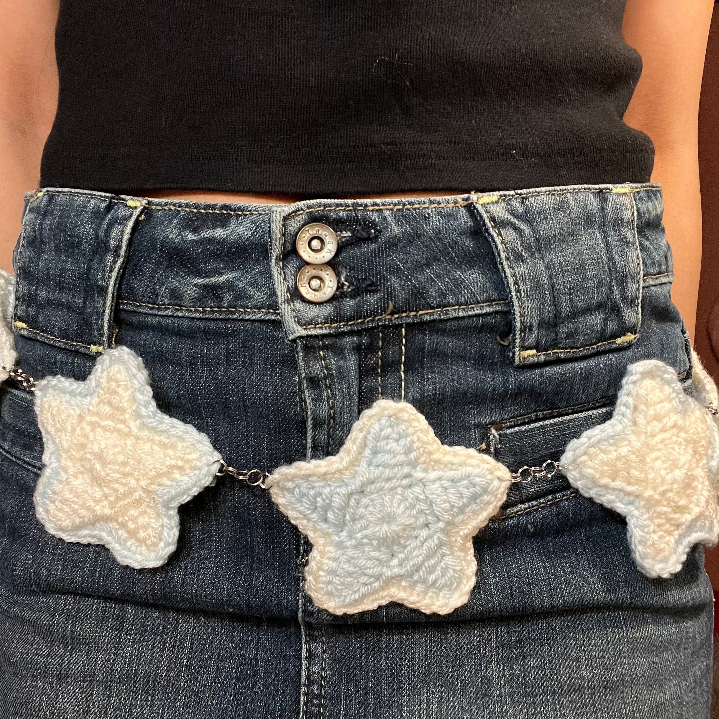 Stardust Belt (Baby Blue/Cream)