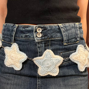 Stardust Belt (Baby Blue/Cream)
