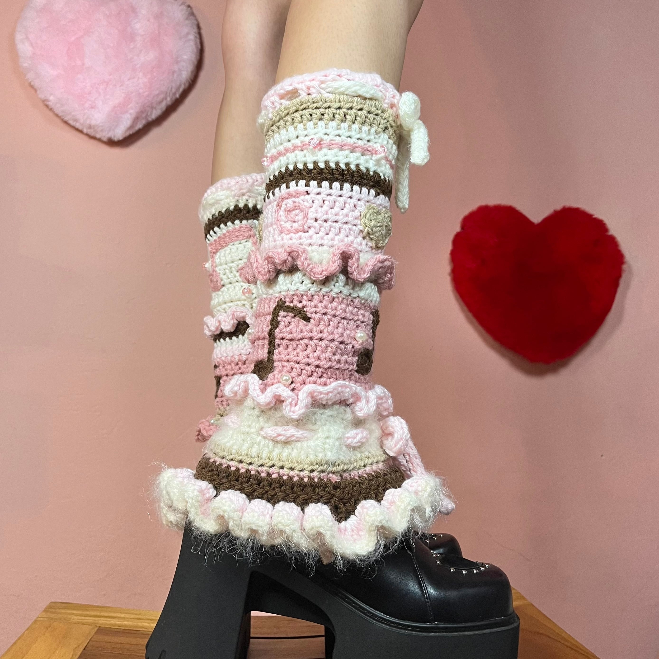 Love Note Flared Leg Warmers