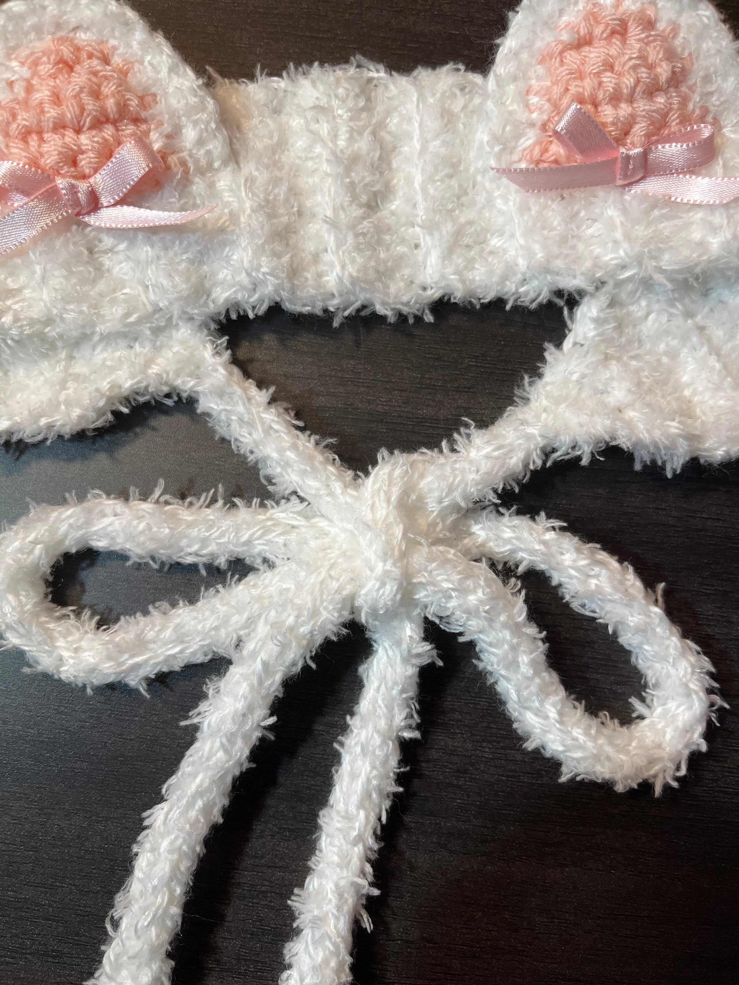 Ferret Headband/ Ear Warmer (Fluffy/Bows)