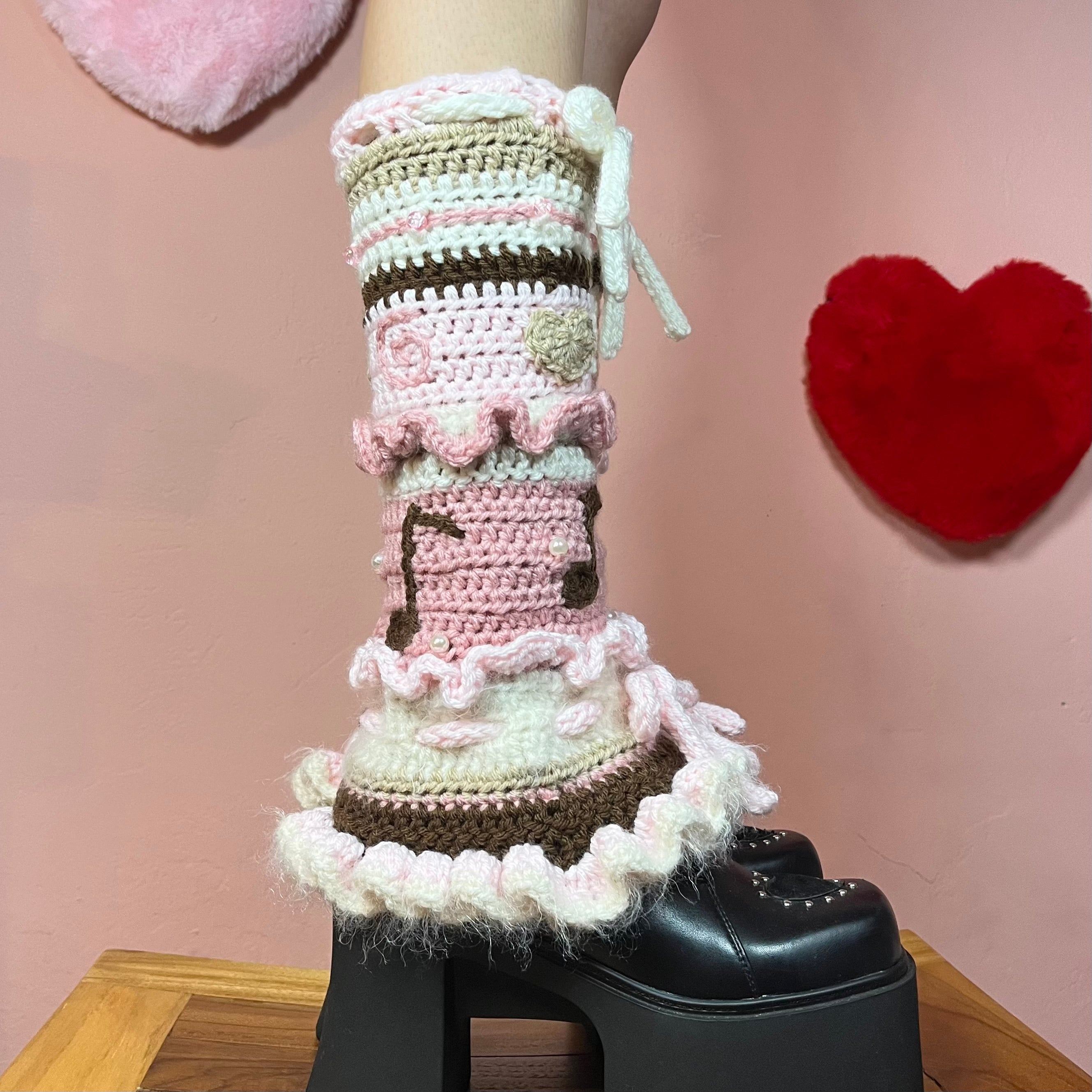 Love Note Flared Leg Warmers