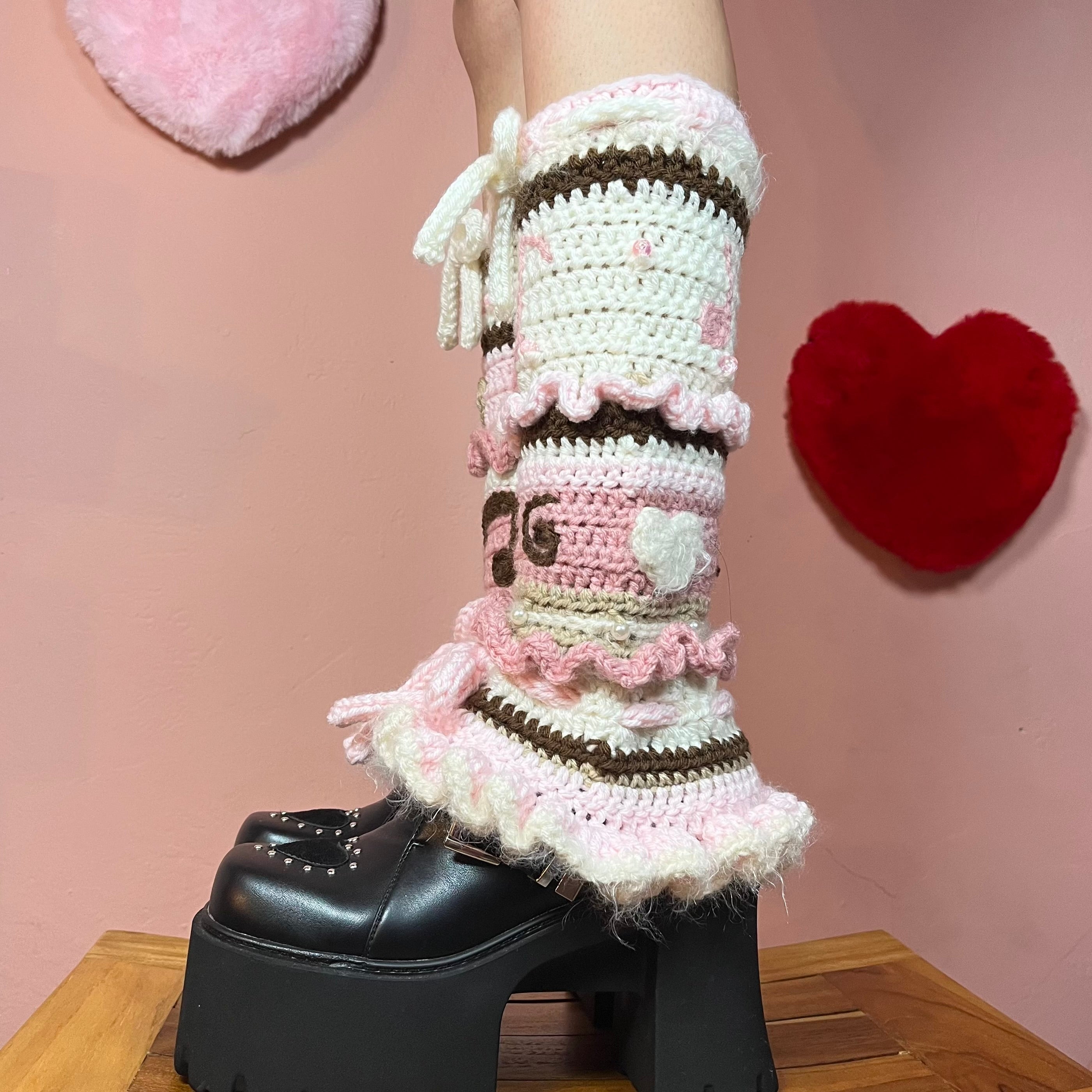 Love Note Flared Leg Warmers