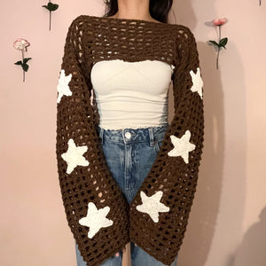 Starstruck Bolero Shrug (Brown/White)