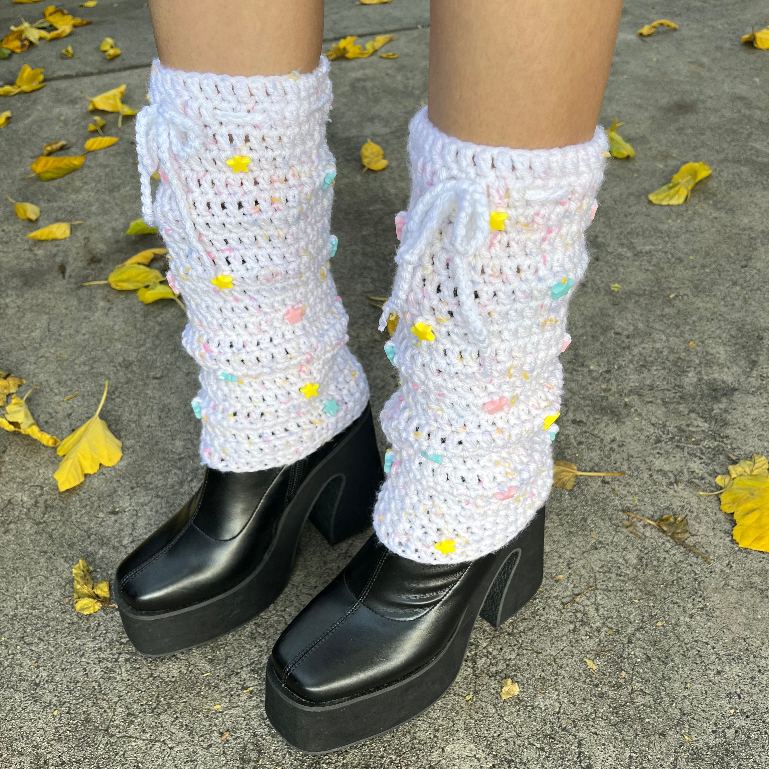 Star-Studded Leg Warmers (Sprinkle Cake)