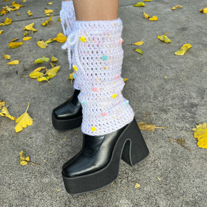 Star-Studded Leg Warmers (Sprinkle Cake)