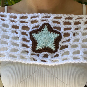 Fairy Flare Sleeve Shrug (Baby Blue/Chocolate)