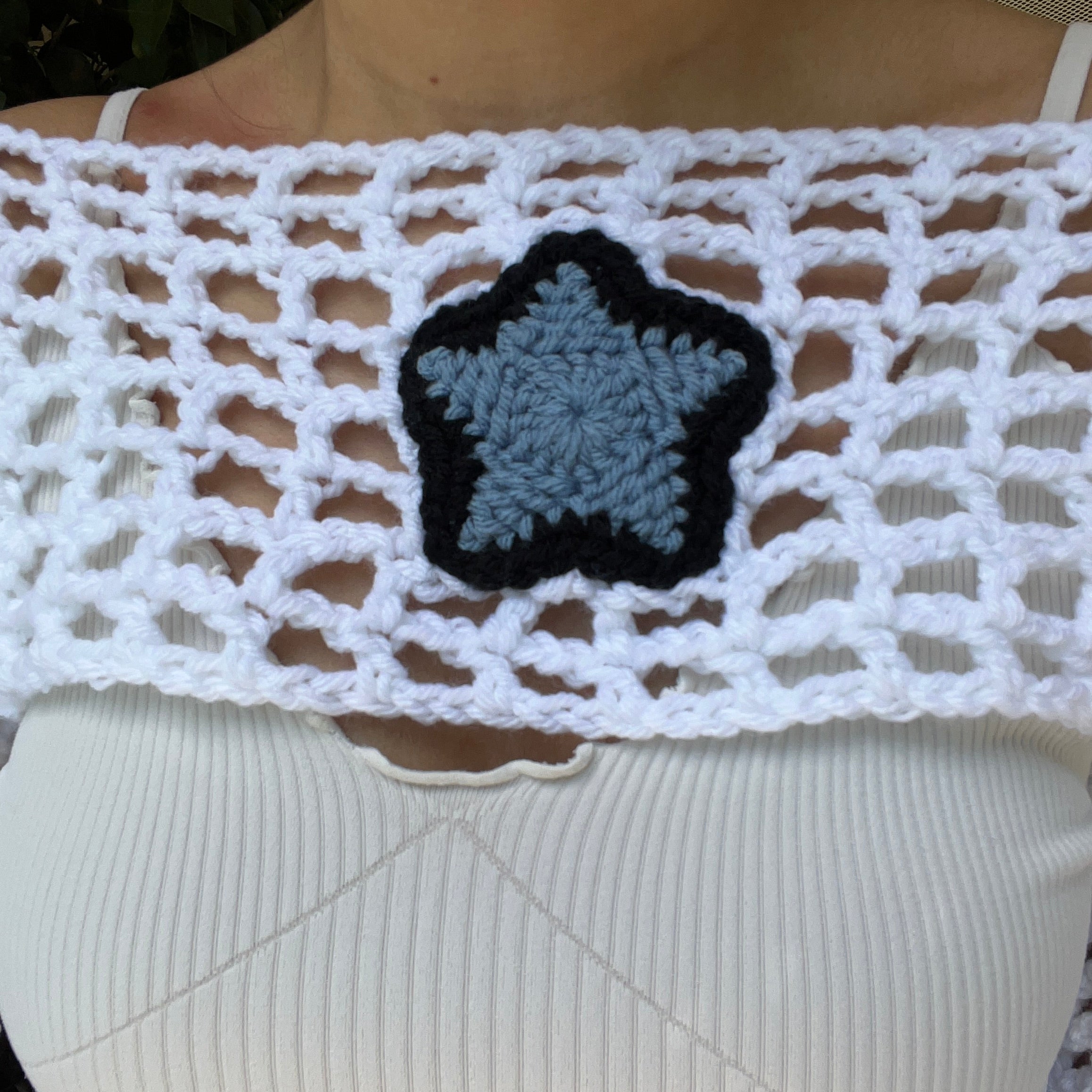 Fairy Flare Sleeve Shrug (White/Blue)