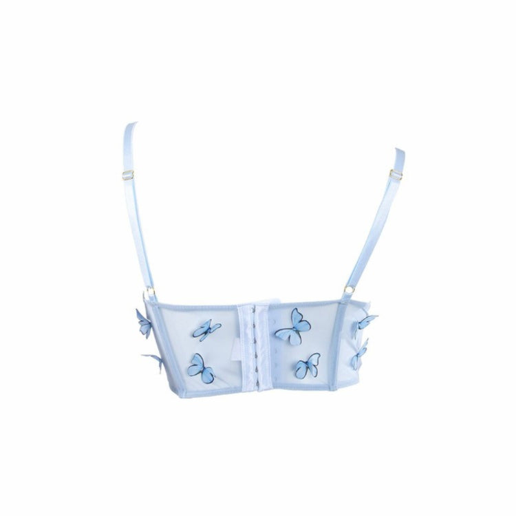 Flutter Bomb Corset Top (Baby Blue)