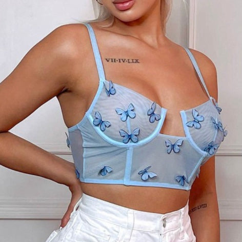 Flutter Bomb Corset Top (Baby Blue) – Lust Bomb Boutique