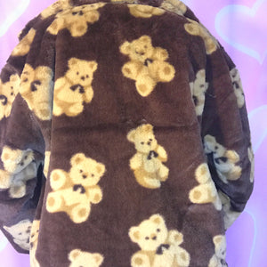 Bear Hugs Fluffy Jacket (Brown)