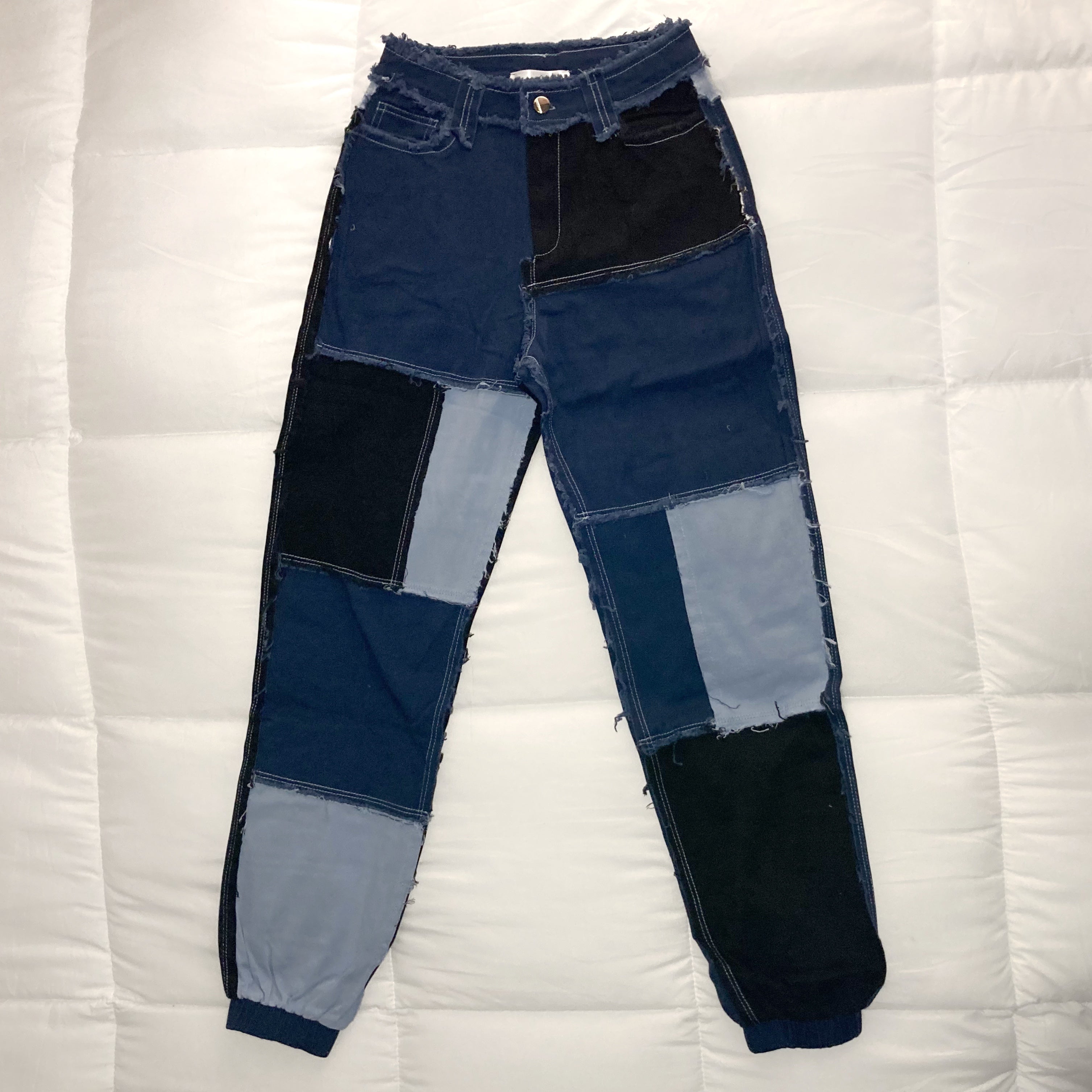 Stop And Stare Patchwork Pants